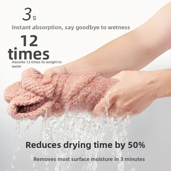 Καπέλο για στέγνωμα μαλλιών - γρήγορο στέγνωμα, ελαφρύ, πολυεστέρας 150D, Cut Velvet επεξεργασία, βάρος κάτω από 30 g