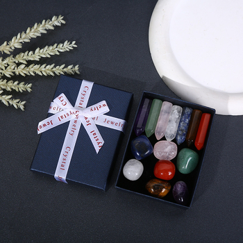 Κρύσταλλος αμέθιστος – φυσική εξάγωνική κολώνα, προέλευση Donghai County, Lianyungang; σετ δώρου σε κουτί