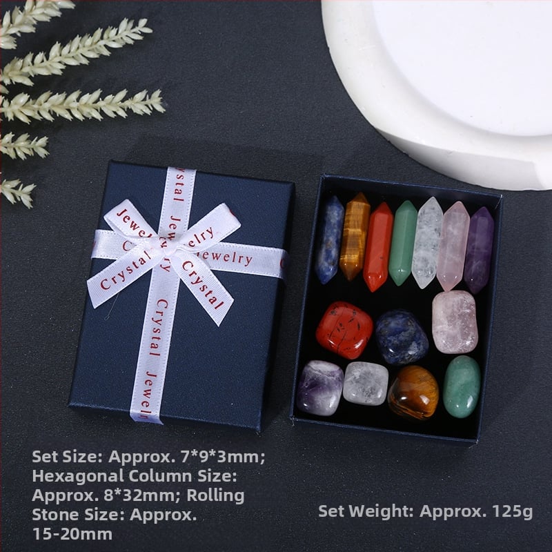 Κρύσταλλος αμέθιστος – φυσική εξάγωνική κολώνα, προέλευση Donghai County, Lianyungang; σετ δώρου σε κουτί