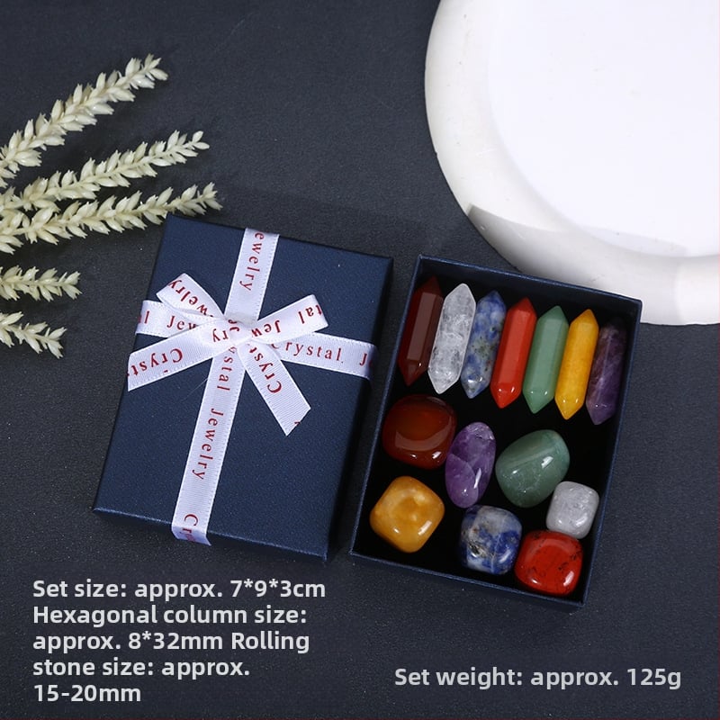 Κρύσταλλος αμέθιστος – φυσική εξάγωνική κολώνα, προέλευση Donghai County, Lianyungang; σετ δώρου σε κουτί