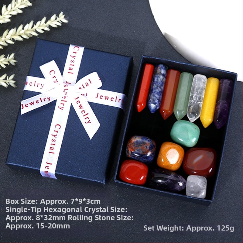 Κρύσταλλος αμέθιστος – φυσική εξάγωνική κολώνα, προέλευση Donghai County, Lianyungang; σετ δώρου σε κουτί