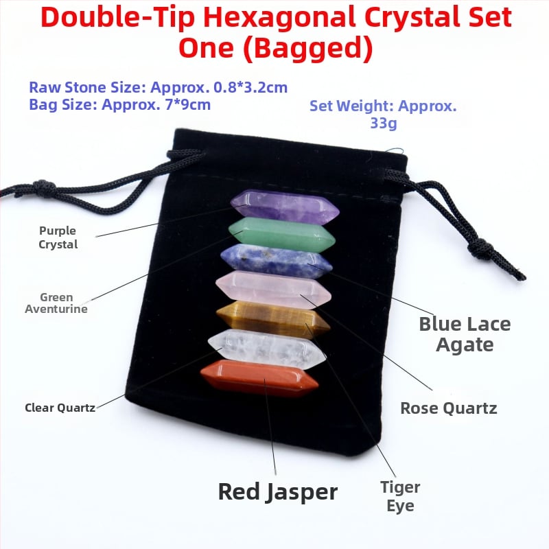 Κρύσταλλος αμέθιστος – φυσική εξάγωνική κολώνα, προέλευση Donghai County, Lianyungang; σετ δώρου σε κουτί