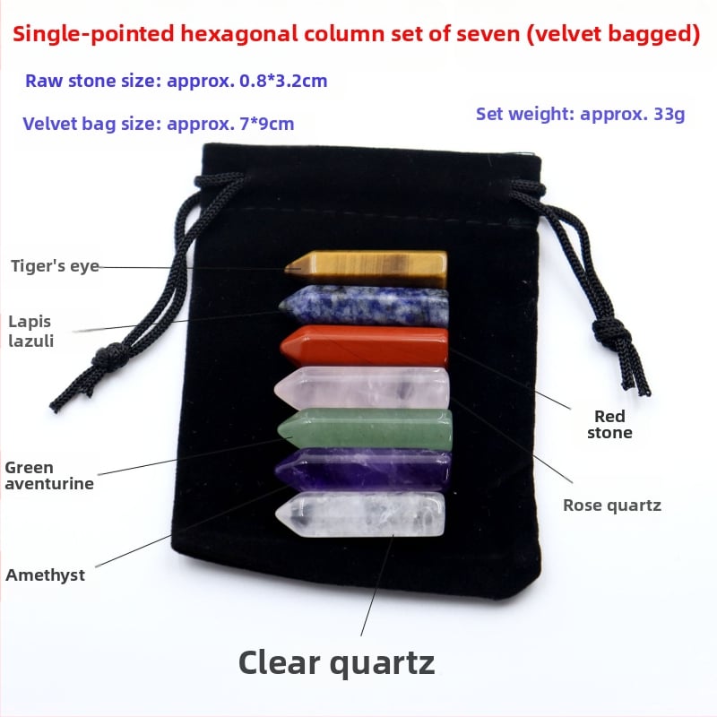 Κρύσταλλος αμέθιστος – φυσική εξάγωνική κολώνα, προέλευση Donghai County, Lianyungang; σετ δώρου σε κουτί