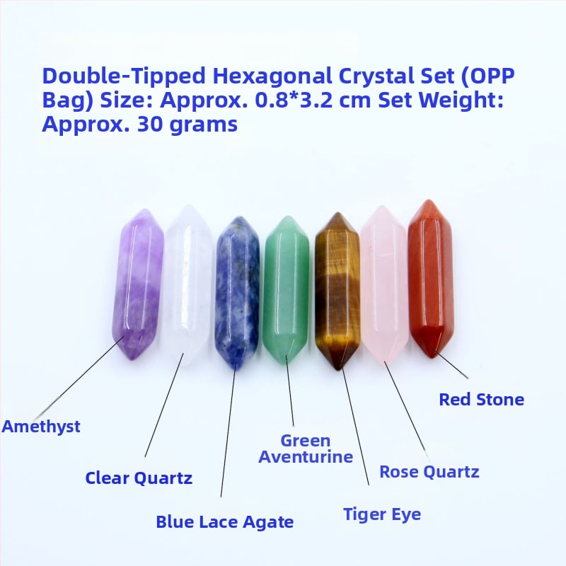 Κρύσταλλος αμέθιστος – φυσική εξάγωνική κολώνα, προέλευση Donghai County, Lianyungang; σετ δώρου σε κουτί