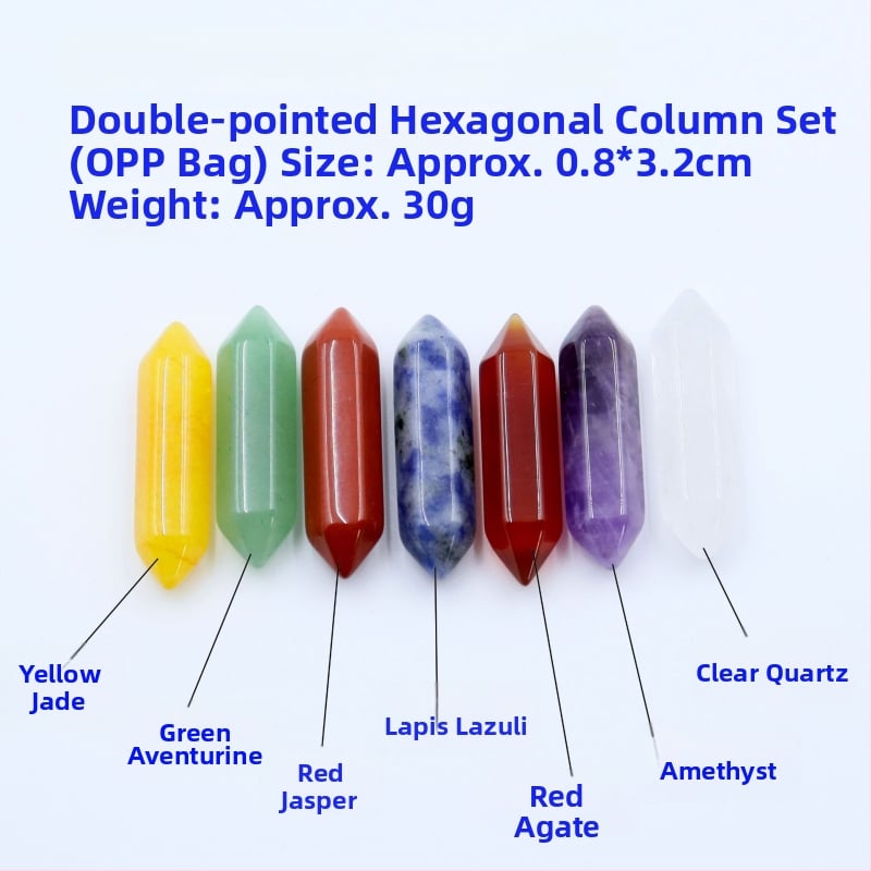 Κρύσταλλος αμέθιστος – φυσική εξάγωνική κολώνα, προέλευση Donghai County, Lianyungang; σετ δώρου σε κουτί
