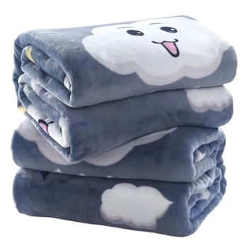 Korallfliisist pleed, cartoon muster, polüester, kaal 5000 g ja rohkem, sobib kevadeks ja sügiseks