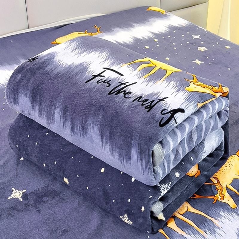 Korallfliisist pleed, cartoon muster, polüester, kaal 5000 g ja rohkem, sobib kevadeks ja sügiseks