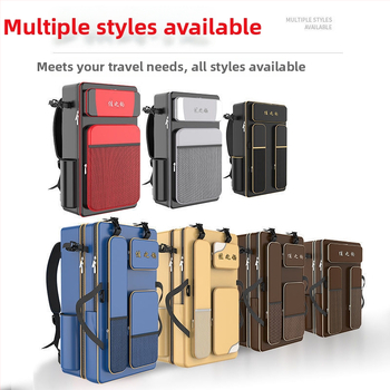 Риболовна раница с държач за пръти, двойна презрамка и голям капацитет, не водоустойчива