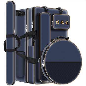 Риболовна раница с държач за пръти, двойна презрамка и голям капацитет, не водоустойчива