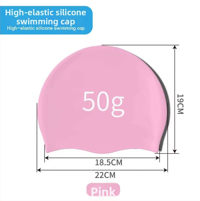 Bērnu silikona peldcepure ar drukātu rakstu