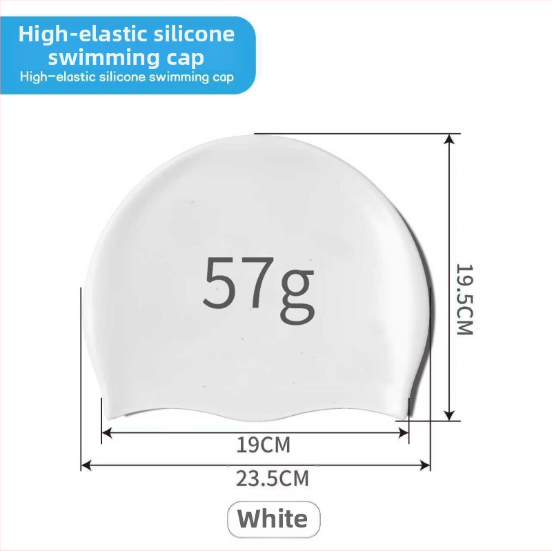 Bērnu silikona peldcepure ar drukātu rakstu