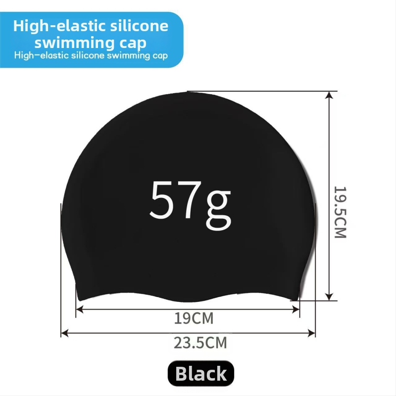 Bērnu silikona peldcepure ar drukātu rakstu