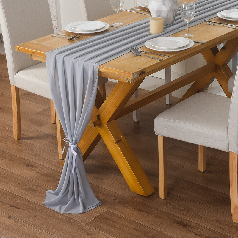 Σημαία για τραπέζι, chiffon 100D, 100% πολυεστέρας, κατάλληλη για εξωτερικούς και εμπορικούς χώρους, εξατομίκευση διαθέσιμη