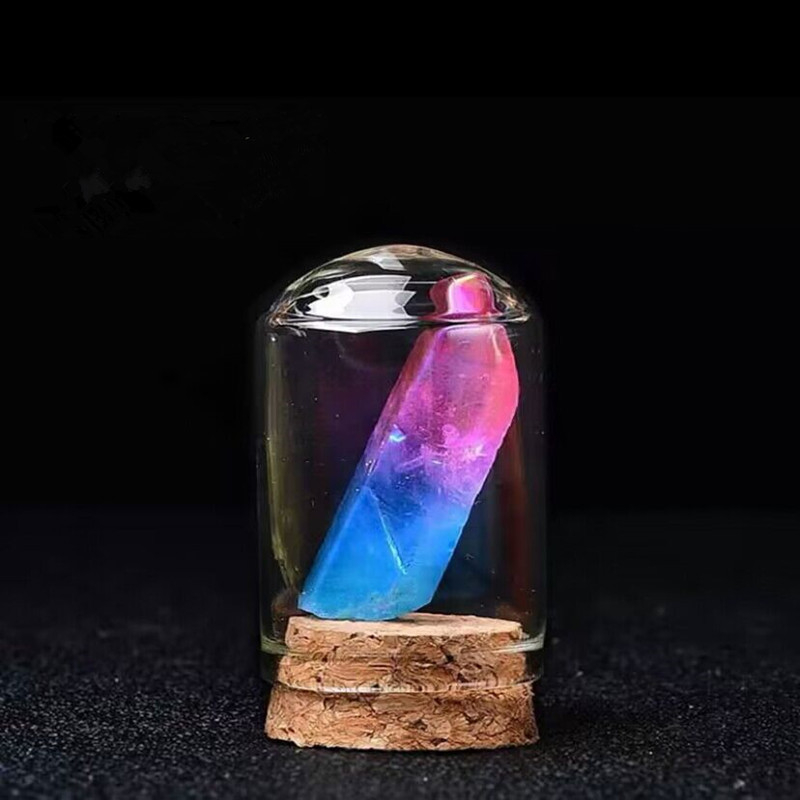 Mineralni kristalni uzorak – edukativni geometrijski kristal za djecu (Materijal: kristal; Marka: Kun-woo; Pakiranje: drvena kutija)