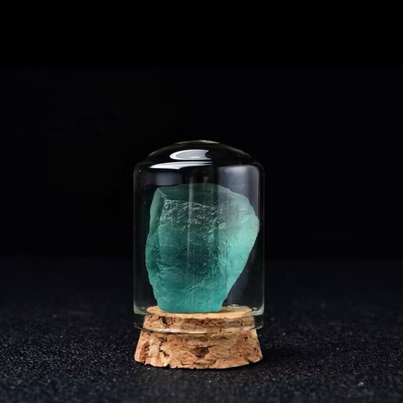 Mineralni kristalni uzorak – edukativni geometrijski kristal za djecu (Materijal: kristal; Marka: Kun-woo; Pakiranje: drvena kutija)