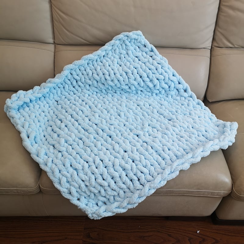 Käsitsi kootud pleed polüestrist – 1500–1999 g, Esmaklassiline kvaliteet, Kõigile aastaaegadele