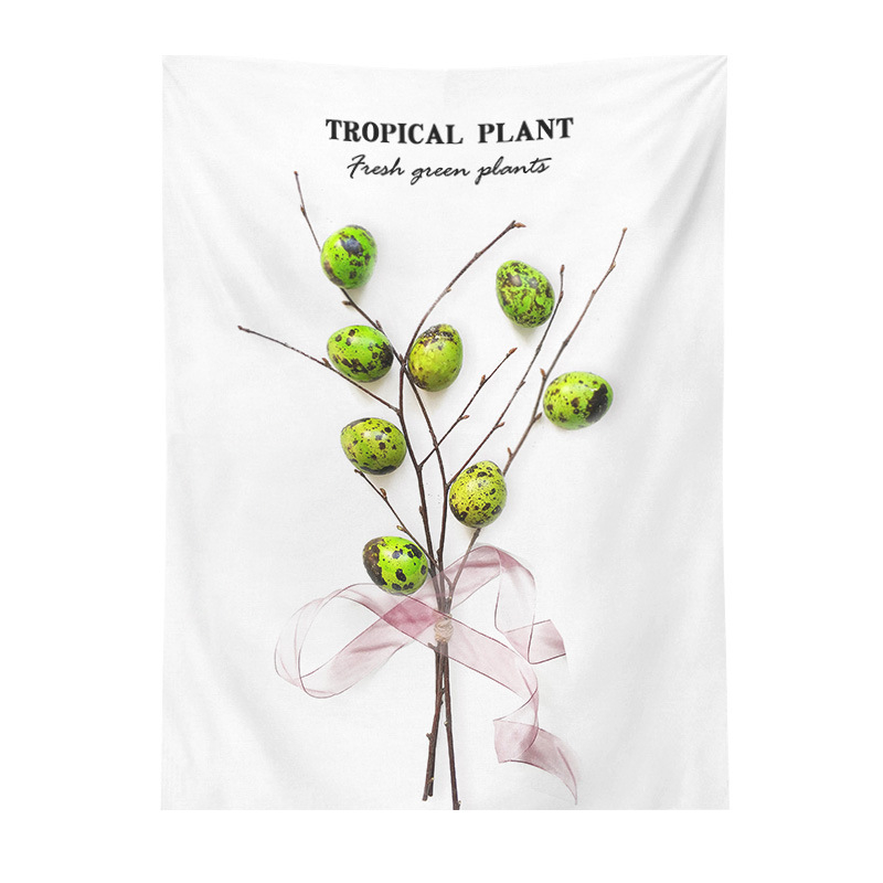 Gobelin növény- és virágmotívummal, poliészter szálakból, gépi szövésű, poliészter tartalom 91–100%, nappali, hálószoba, dolgozószoba, étterem és gyerekszoba számára