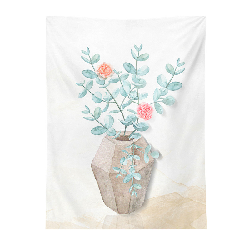 Gobelin növény- és virágmotívummal, poliészter szálakból, gépi szövésű, poliészter tartalom 91–100%, nappali, hálószoba, dolgozószoba, étterem és gyerekszoba számára