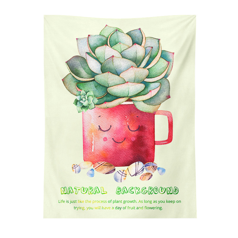 Gobelin növény- és virágmotívummal, poliészter szálakból, gépi szövésű, poliészter tartalom 91–100%, nappali, hálószoba, dolgozószoba, étterem és gyerekszoba számára