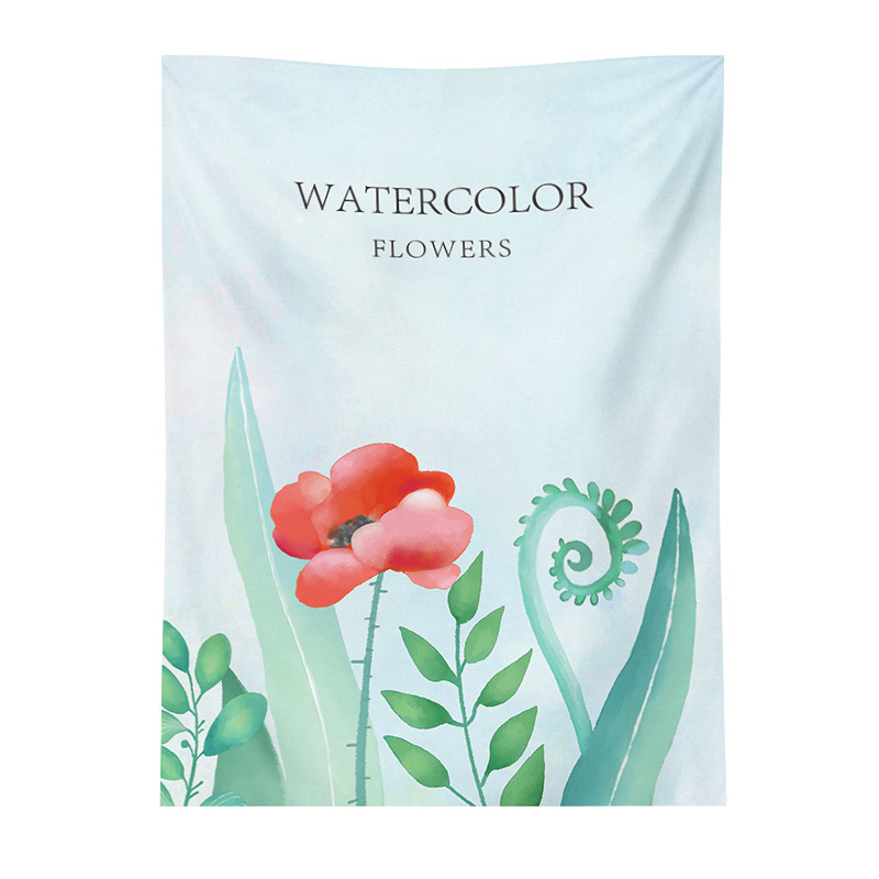 Gobelin növény- és virágmotívummal, poliészter szálakból, gépi szövésű, poliészter tartalom 91–100%, nappali, hálószoba, dolgozószoba, étterem és gyerekszoba számára