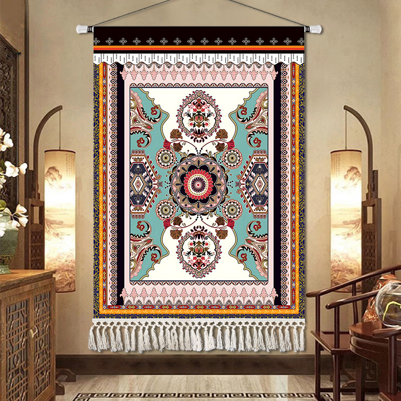 Potala-palota gobelin falidísz – lenvászon anyag, téglalap alakú, karakter minta, Új kínai stílus, késztermék, testreszabás rendelésre