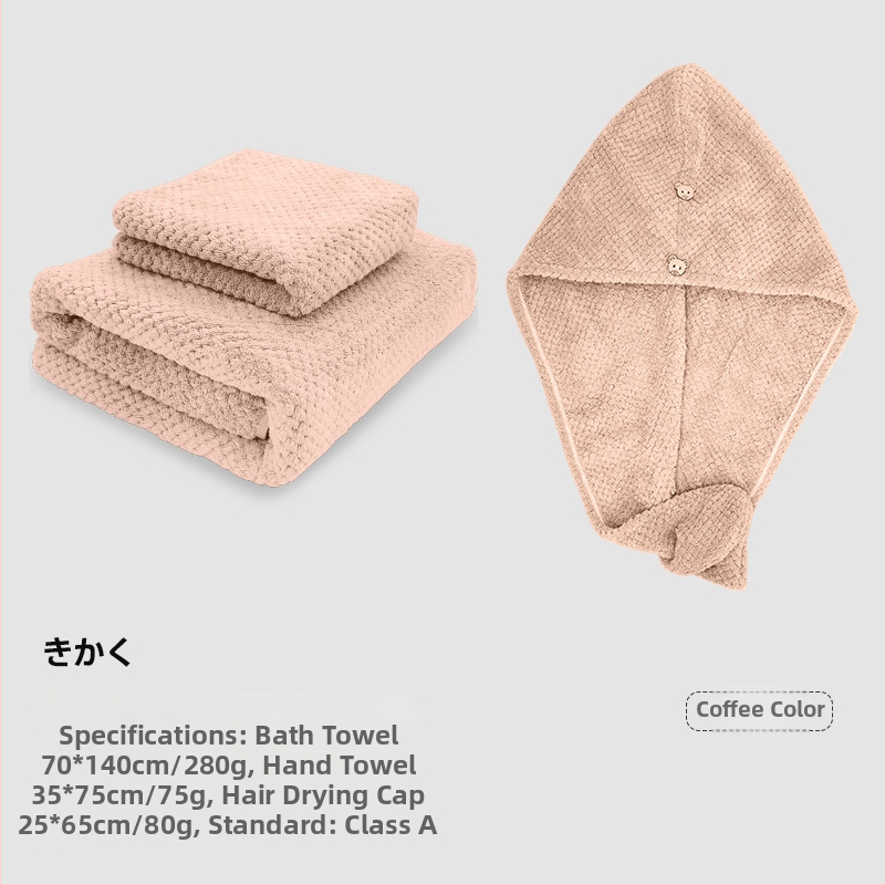 Koralinis veliūrinis vonios rankšluostis suaugusiems — poliesterio pluoštas, 150d džakardo audinys