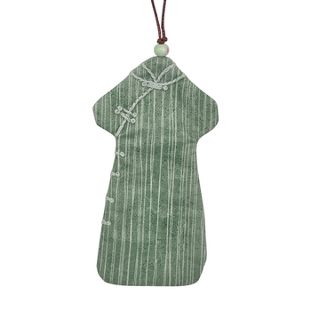 Keresztszemes készlet cheongsam medálos könyvjelzőhöz, kezdőbarát virágos minta, pamut és len anyag