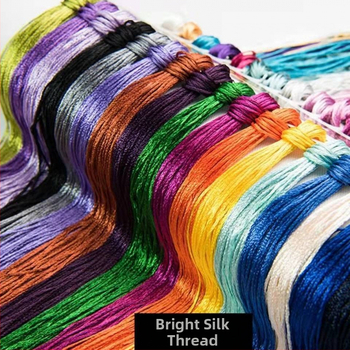 Fir brodat manual ice silk pentru cross-stitch, fir broderie pentru talpa pantofului, DIY ciucuri broderie