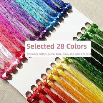 Fir brodat manual ice silk pentru cross-stitch, fir broderie pentru talpa pantofului, DIY ciucuri broderie