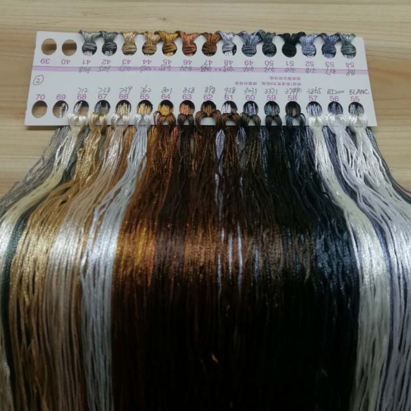 Fir brodat manual ice silk pentru cross-stitch, fir broderie pentru talpa pantofului, DIY ciucuri broderie