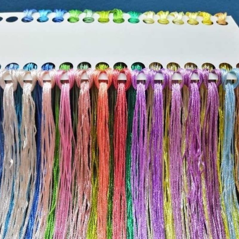 Fir brodat manual ice silk pentru cross-stitch, fir broderie pentru talpa pantofului, DIY ciucuri broderie