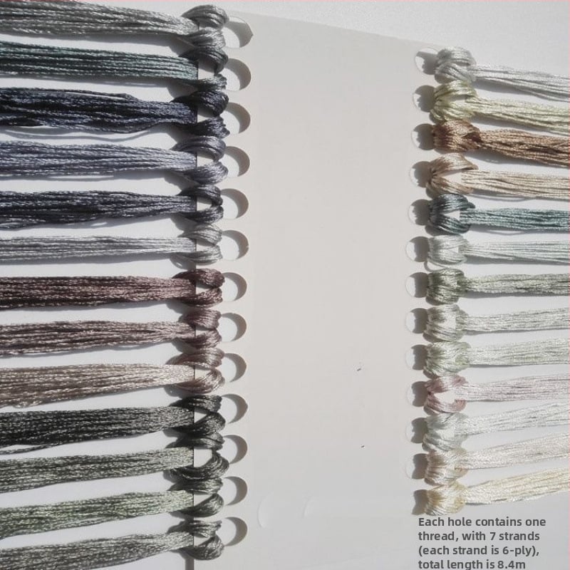 Fir brodat manual ice silk pentru cross-stitch, fir broderie pentru talpa pantofului, DIY ciucuri broderie