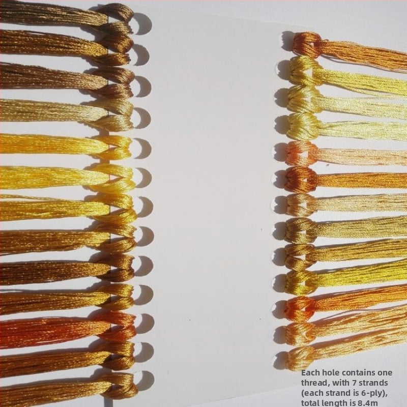 Fir brodat manual ice silk pentru cross-stitch, fir broderie pentru talpa pantofului, DIY ciucuri broderie