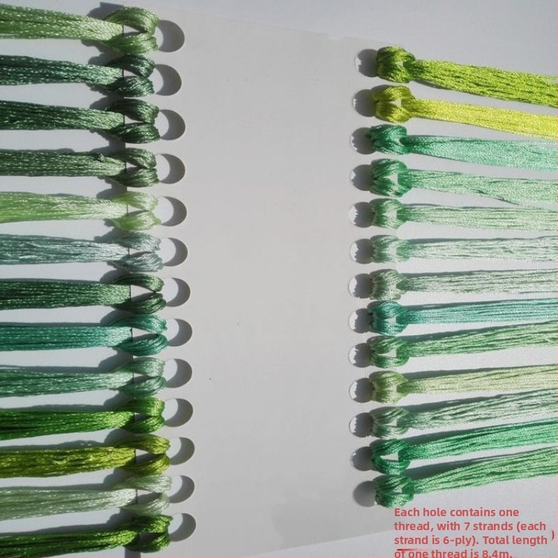 Fir brodat manual ice silk pentru cross-stitch, fir broderie pentru talpa pantofului, DIY ciucuri broderie