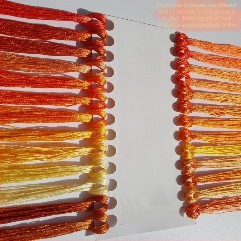 Fir brodat manual ice silk pentru cross-stitch, fir broderie pentru talpa pantofului, DIY ciucuri broderie