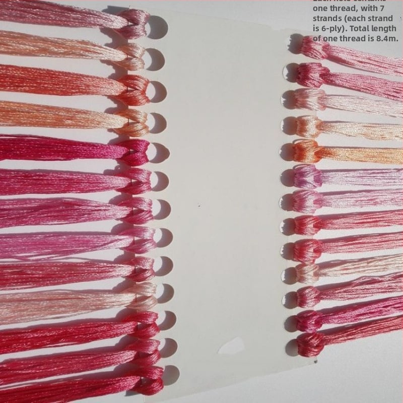 Fir brodat manual ice silk pentru cross-stitch, fir broderie pentru talpa pantofului, DIY ciucuri broderie