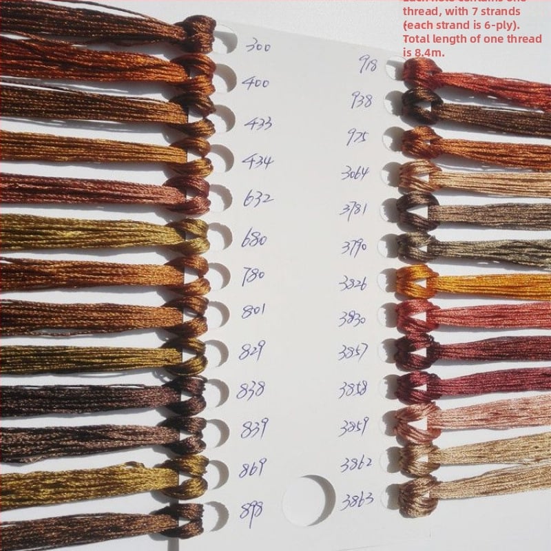 Fir brodat manual ice silk pentru cross-stitch, fir broderie pentru talpa pantofului, DIY ciucuri broderie