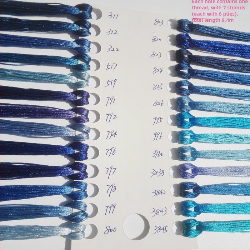 Fir brodat manual ice silk pentru cross-stitch, fir broderie pentru talpa pantofului, DIY ciucuri broderie