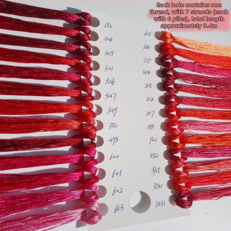 Fir brodat manual ice silk pentru cross-stitch, fir broderie pentru talpa pantofului, DIY ciucuri broderie