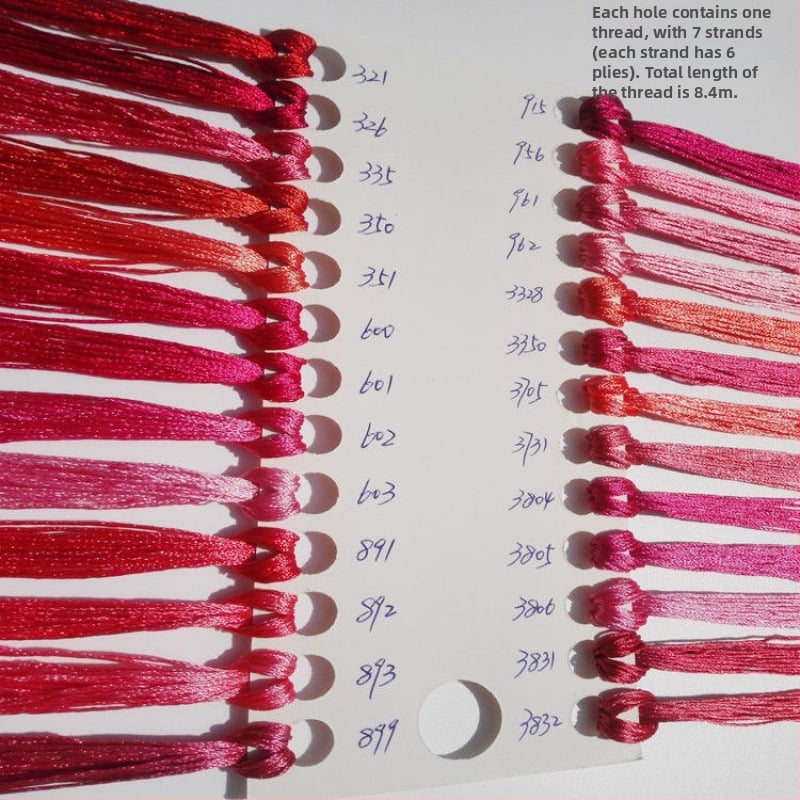 Fir brodat manual ice silk pentru cross-stitch, fir broderie pentru talpa pantofului, DIY ciucuri broderie