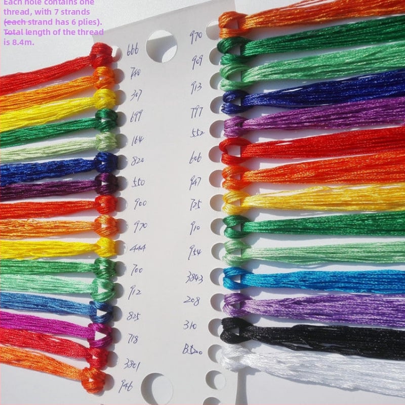 Fir brodat manual ice silk pentru cross-stitch, fir broderie pentru talpa pantofului, DIY ciucuri broderie