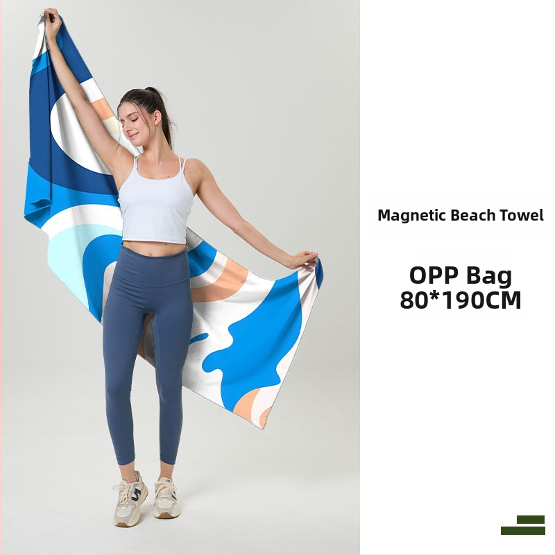 Magnatinis rankšluostis iš mikropluošto, 200–300 g, 16 siūlų, siuvinėtas, daugiafunkcis lauko sportams