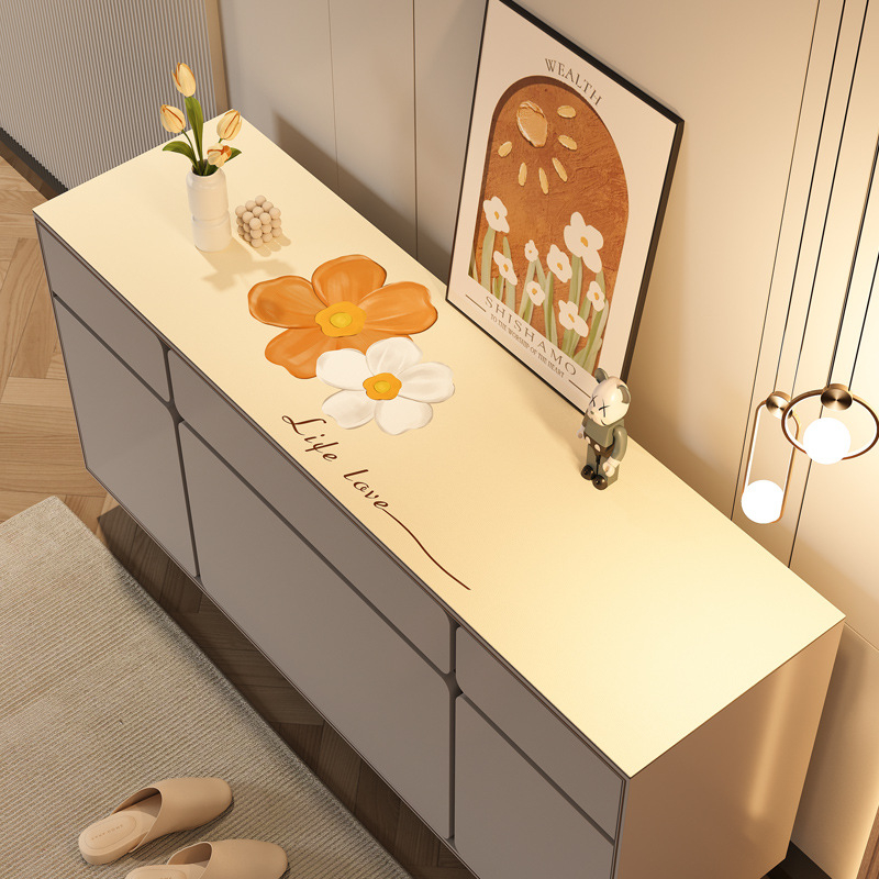 Svijetao luksuz američkog stila TV ormar, podmetač za stol, ormarić za cipele, bočni ormar, zaštitna podloga za ploču stola, kožni pokrov, kožni stolnjak