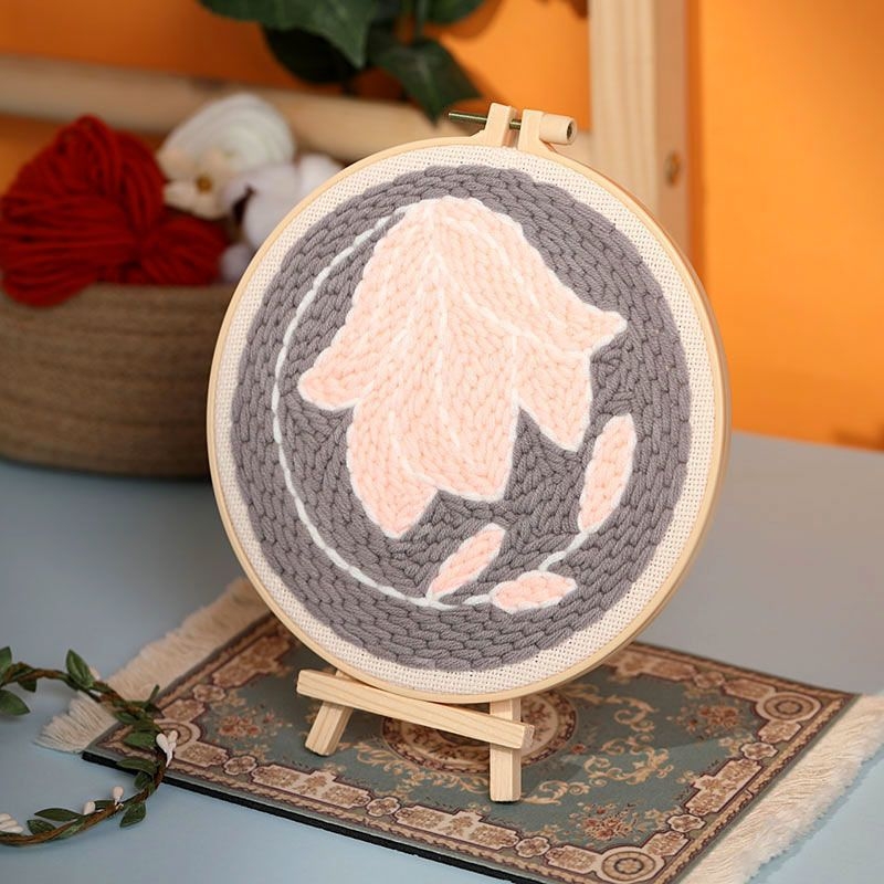 DIY komplet vuneno vezenje s iglom i križnim šavom