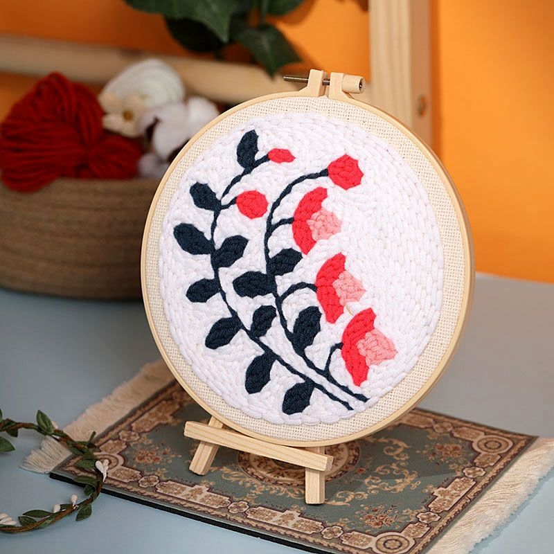DIY komplet vuneno vezenje s iglom i križnim šavom