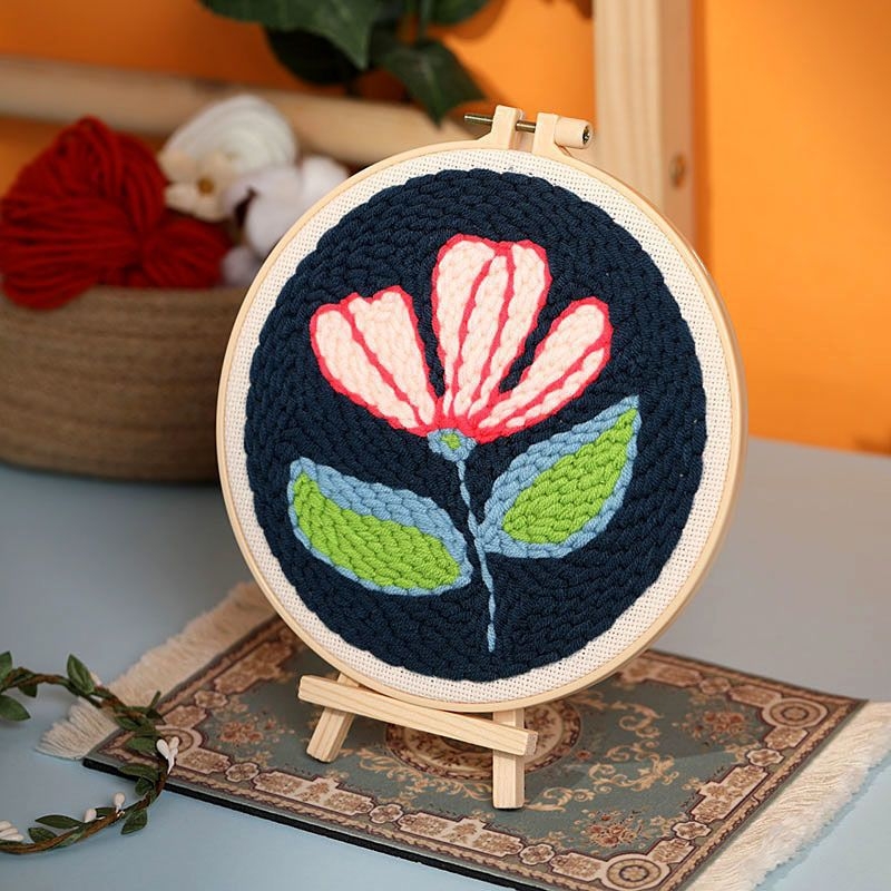 DIY komplet vuneno vezenje s iglom i križnim šavom