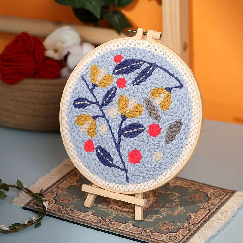 DIY komplet vuneno vezenje s iglom i križnim šavom