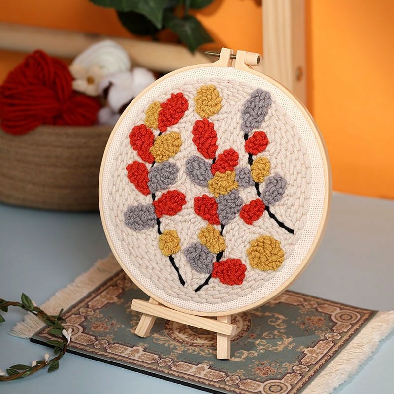 DIY komplet vuneno vezenje s iglom i križnim šavom