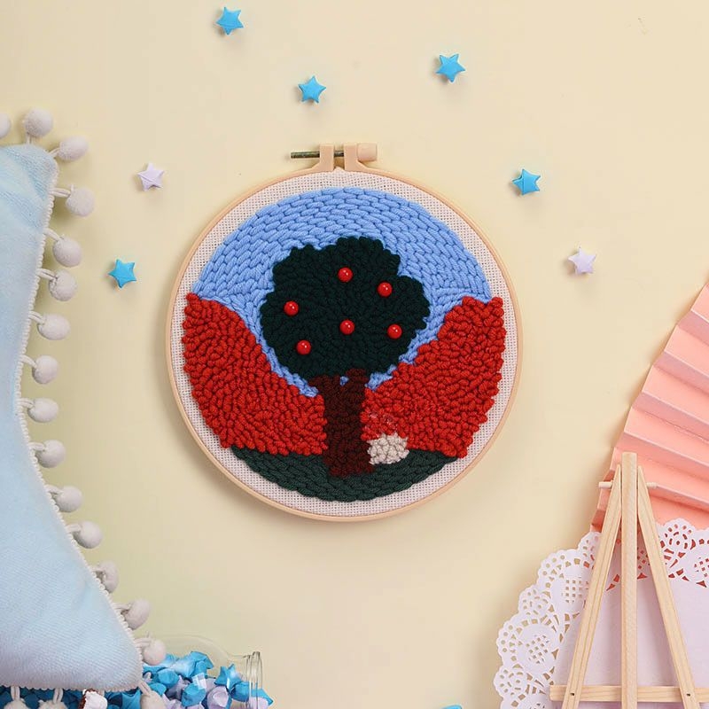 DIY komplet vuneno vezenje s iglom i križnim šavom