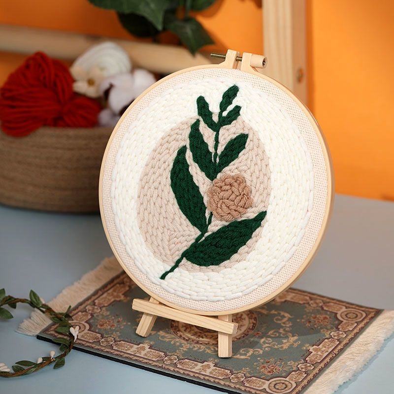 DIY komplet vuneno vezenje s iglom i križnim šavom